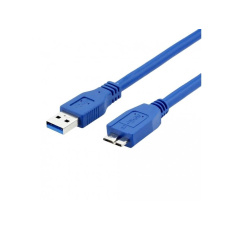 WG Datový kabel propojovací USB-A (USB 3.0; male) to USB Micro-B (male) / 1,5m / blue WG Datový kabel propojovací USB-A (USB 3.0; male) to USB Micro-B (male) / 1,5m / blue