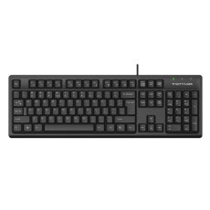 A4tech FK12, multimediální kancelářská klávesnice, CZ/US, USB, černá A4tech FK12, multimediální kancelářská klávesnice, CZ/US, USB, černá