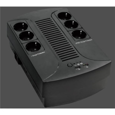 EUROCASE UPS EA200PLUS EVO2 850VA line interactive, 4x CZ zásuvka, RJ11, USB data EUROCASE UPS EA200PLUS EVO2 850VA line interactive, 4x CZ zásuvka, RJ11, USB data