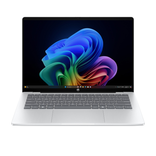 NTB HP OmniBook 5 NG AI PC 14-he0001nc, 14" OLED 2K Touch, Snapdragon X Plus, 16GB, 1TB SSD, Win11, Silver, +3M GamePass