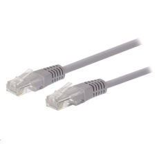 C-TECH kabel patchcord Cat5e, UTP, šedý, 1m C-TECH kabel patchcord Cat5e, UTP, šedý, 1m