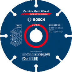 Bosch řezné kotouče EXPERT Carbide Multi Wheel 125 mm, 22,23 mm Bosch řezné kotouče EXPERT Carbide Multi Wheel 125 mm, 22,23 mm