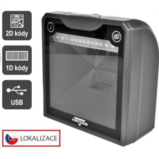 Virtuos 2D čtečka HT-865A, stacionární, USB, černá Virtuos 2D čtečka HT-865A, stacionární, USB, černá