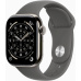 Apple Watch Series 11 GPS + Cellular 42mm Natural Titanium Case with Stone Grey Sport Band - S/M